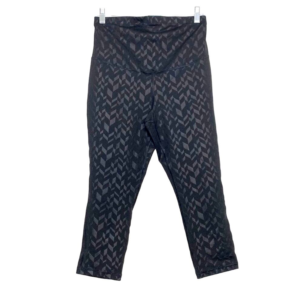OLD NAVY ACTIVE MATERNITY Go Dry Cropped Chevron Legging Womens Small